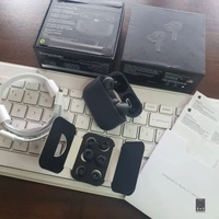 AIRPODS PRO BLACK MAAT FINISH 🖤✔️ AIRPODS PRO2 MATTE BLACK🖤 PREMIUM QUALITY ✔️ - Black