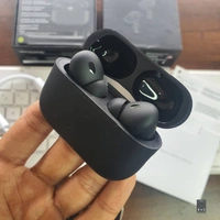 AIRPODS PRO BLACK MAAT FINISH 🖤✔️ AIRPODS PRO2 MATTE BLACK🖤 PREMIUM QUALITY ✔️ - Black