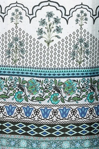 DC-G12 Light Colour Digital Print Hit Kurti & Dupata - White, L