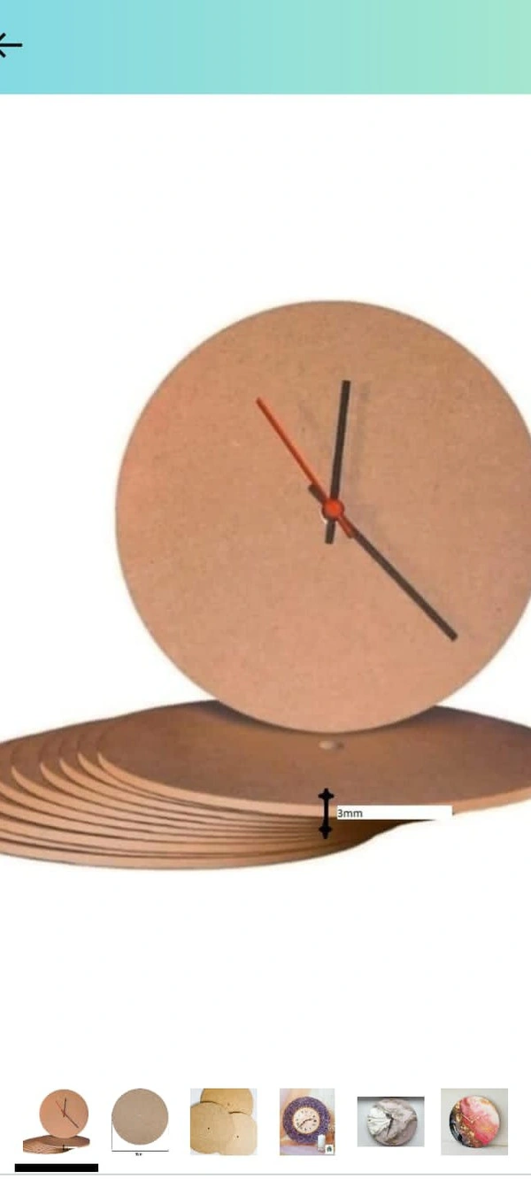 12 Inch clock Mdf