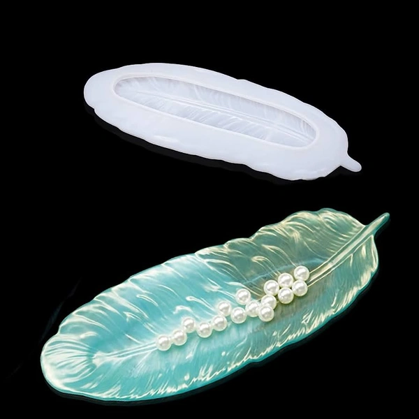 Leaf Shaped Trinket Dish Mould  - 9*3.5 Inches