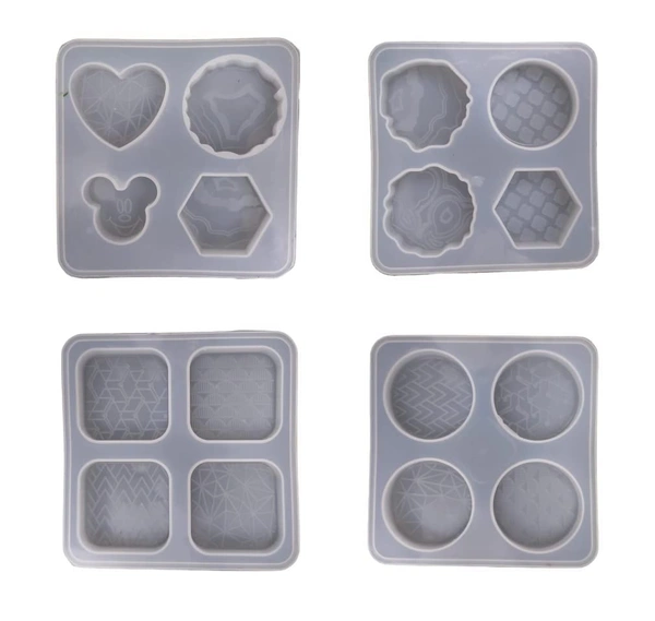Set Of 4 Pop Socket/ Keychain Mould 