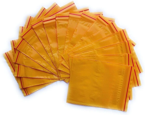 Laddo Packing Polythene ( Pack Of 50pcs)  - Yellow