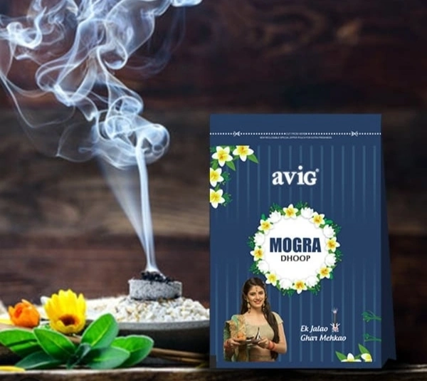Avig Pooja Path Dhoopbatti Smooth ( Zipper 20sticks)  - Mogra