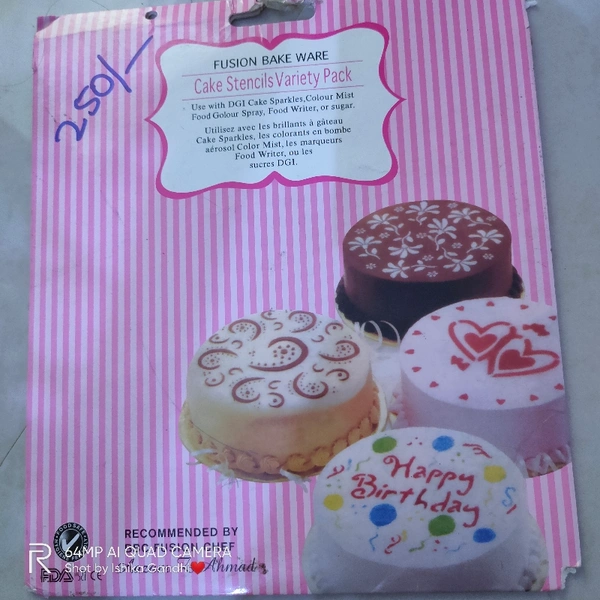 Cake Stencils (Set Of 4)