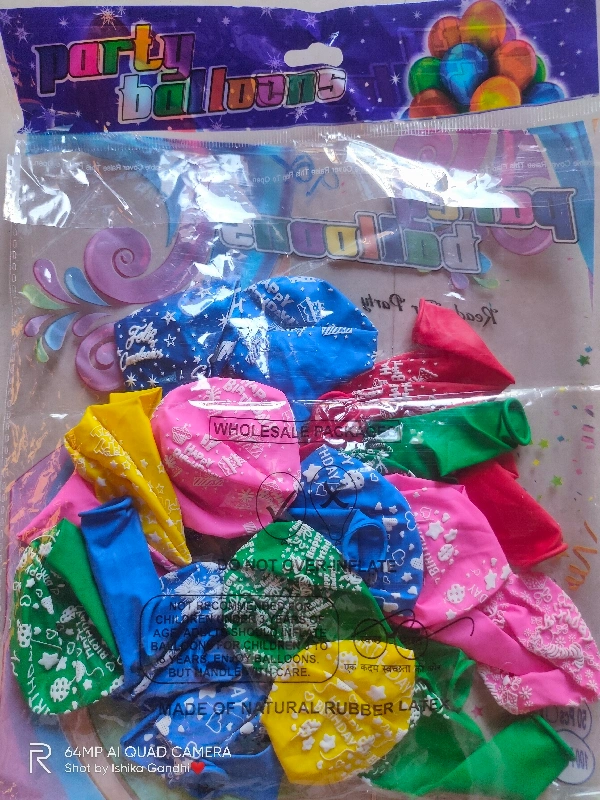 Happy Birthday Ballon 20pcs - Mix, 20pcs