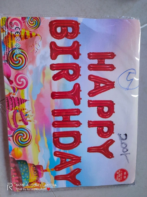 Happy Birthday Foil Balloon