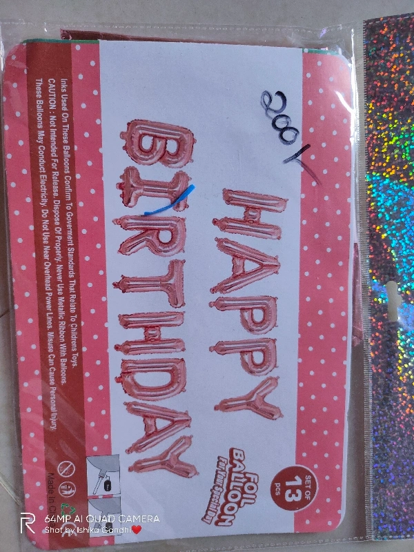 Happy Birthday Foil Balloon