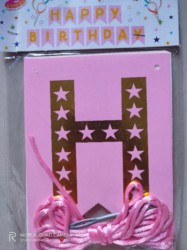 Happy Birthday Banner - Orange