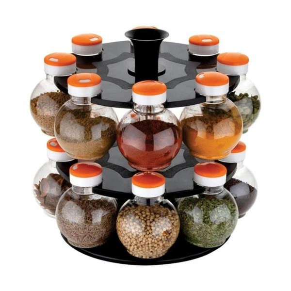 Colour Cap Rotating Dining Container (BUY 1 GET 1 FREE)