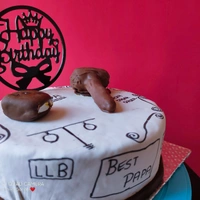 Fondant Theme Cake Lawyer - 1kg