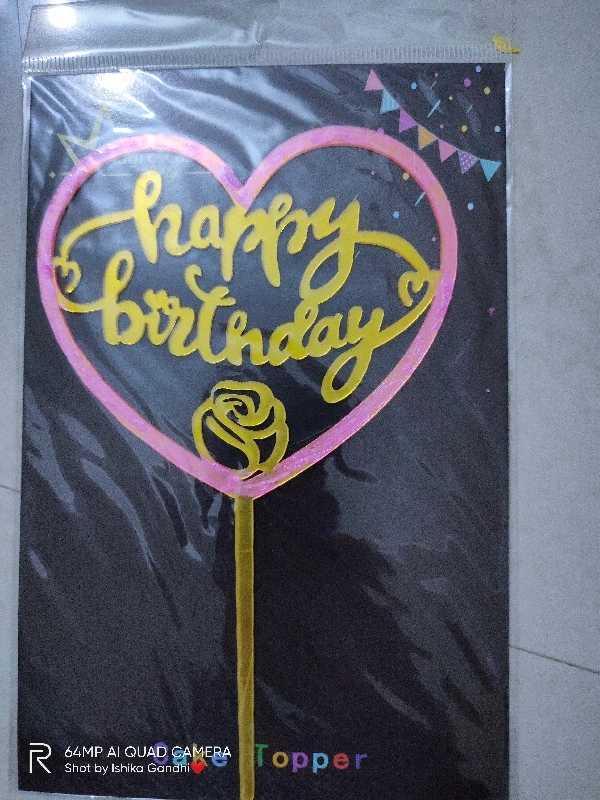Cake Topper 4  - pink