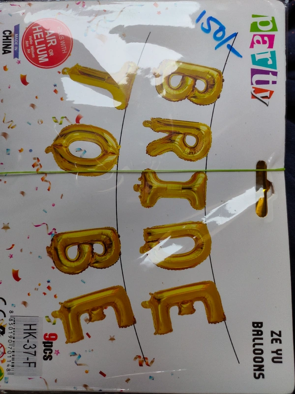 Bride To Be Foil Balloon  - Golden