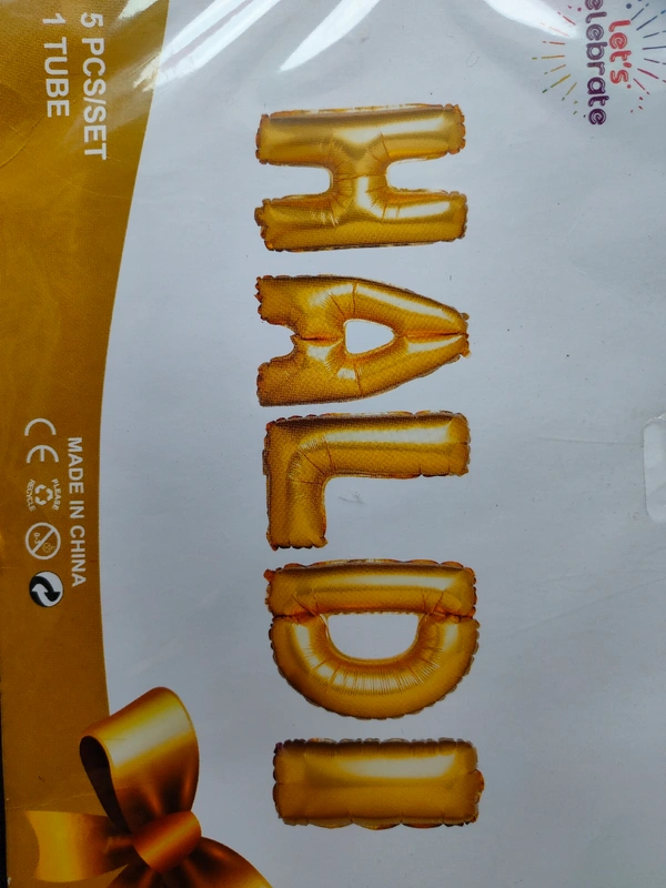 Haldi Foil Balloon 
