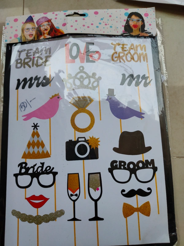 Bride Groom Photo Props