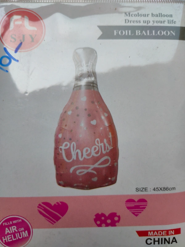 Cheers 🥂 Bottle Foil Balloon 