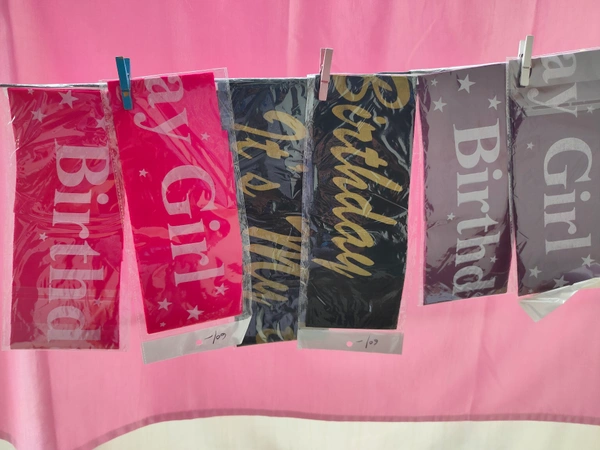Birthday Girl Sash - Black