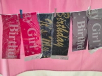 Birthday Girl Sash - Black