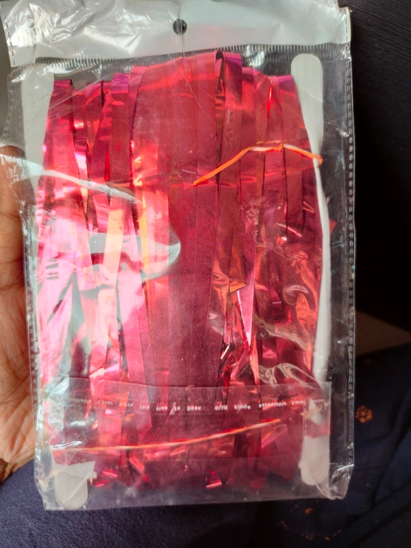 Foil Curtain  - Red