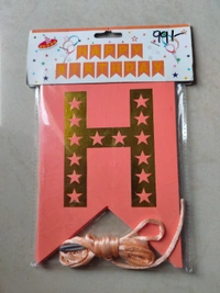 Happy Birthday Banner - Orange