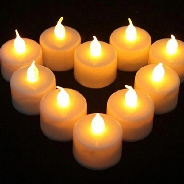 Smokeless Candles White 12pc