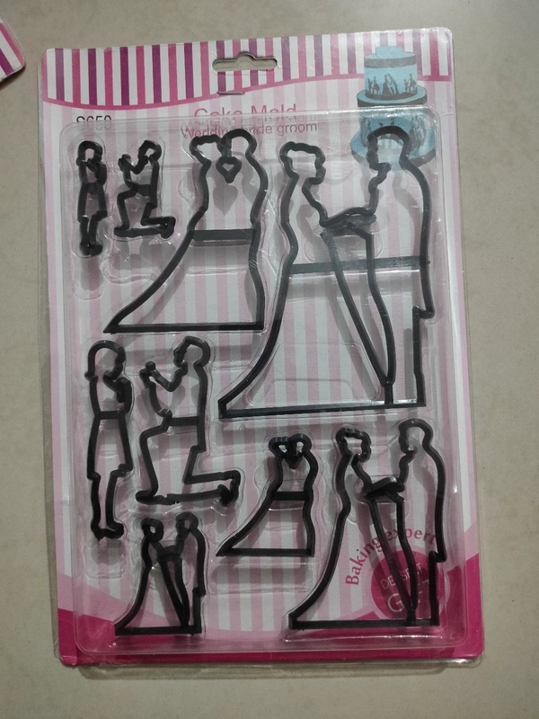Fondant Cutter - Wedding Bride Groom