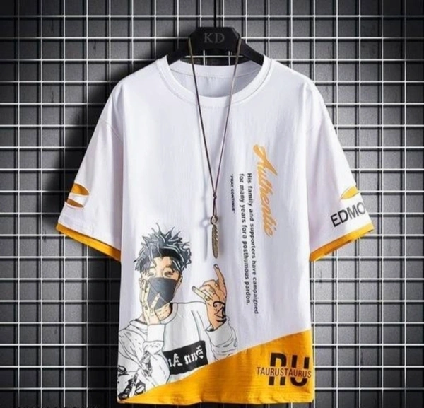 Stylish T-shirt For Men  - S, White