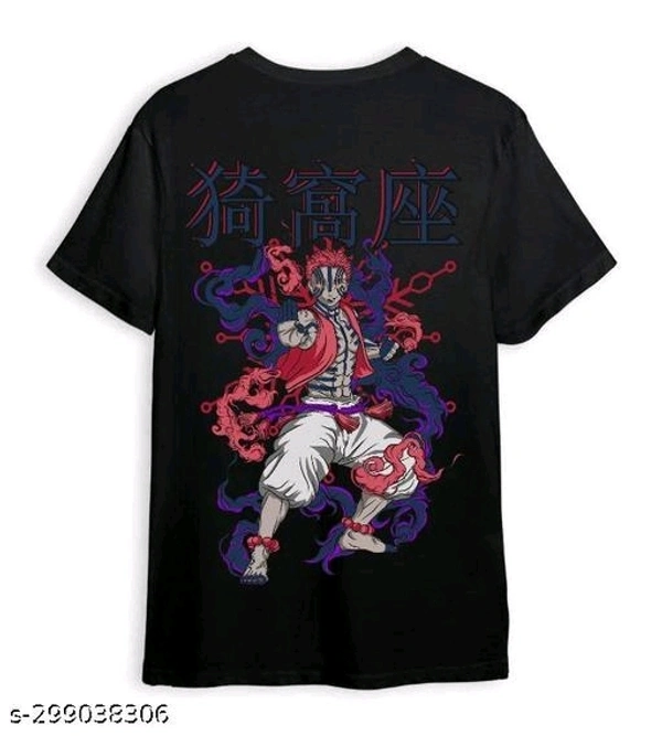 Akaza Demon Slayer Anime Printed T-shirt  - S