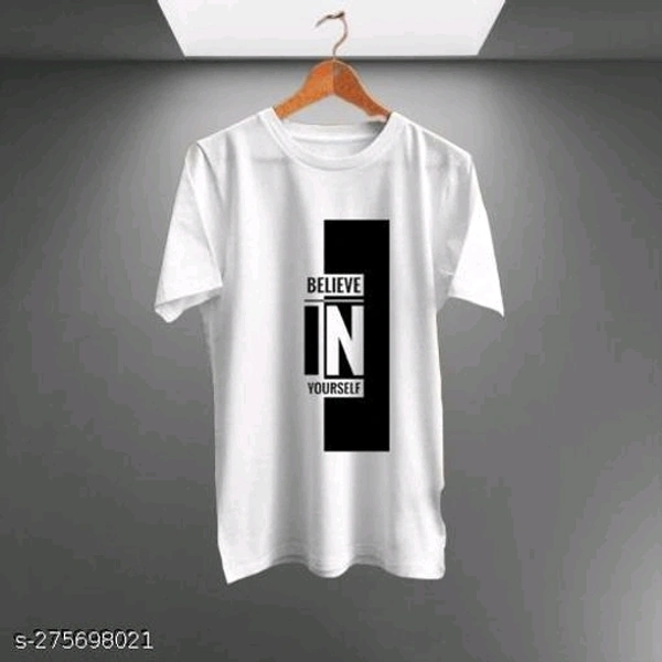 Comfortable Casual T-shirt  - XXL, White