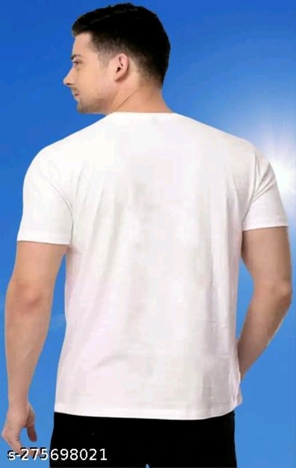 Comfortable Casual T-shirt  - XXL, White