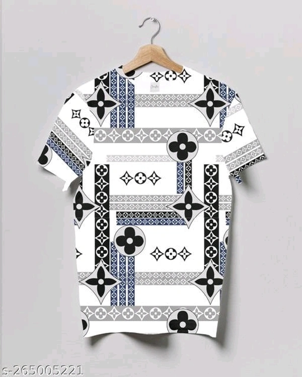 Crastic Men's Printed Round Neck T-shirt - S