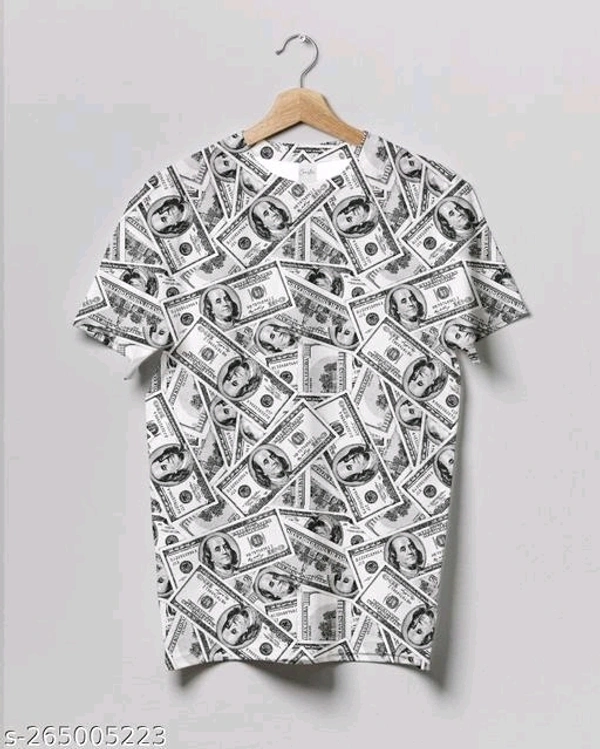 Crastic Men's Printed Round Neck T-shirt - M