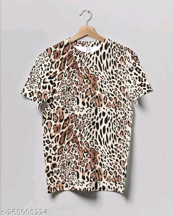 Crastic Men's Printed Round Neck T-shirt - L