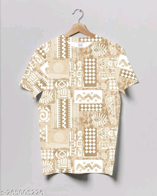 Crastic Men's Printed Round Neck T-shirt - XL
