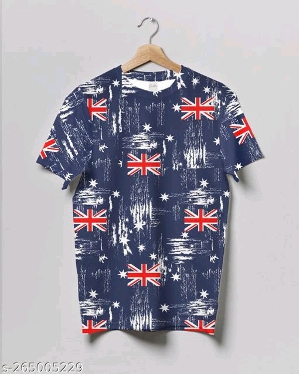 Crastic Men's Printed Round Neck T-shirt - XXL