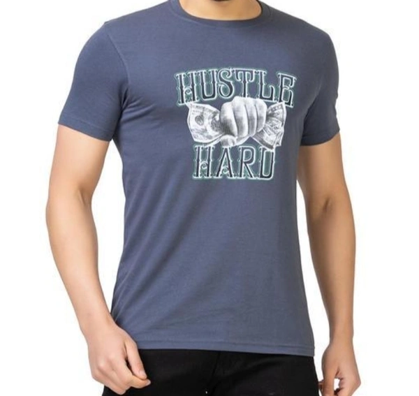 Round Neck Printed T-shirt  - S