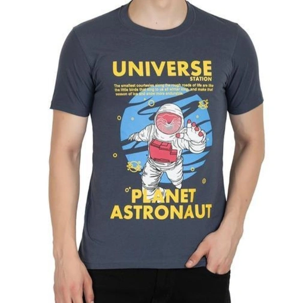 Round Neck Printed T-shirt  - XL