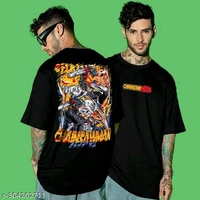 Anime Round Neck T-shirt For Men - XXL