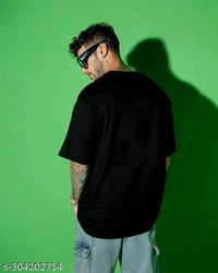 Anime Round Neck T-shirt For Men - L