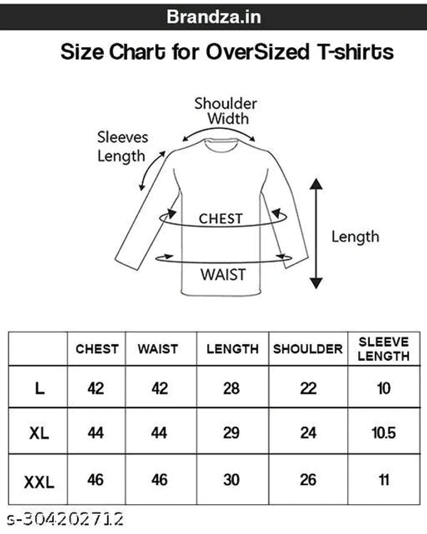 Anime Round Neck T-shirt For Men - L