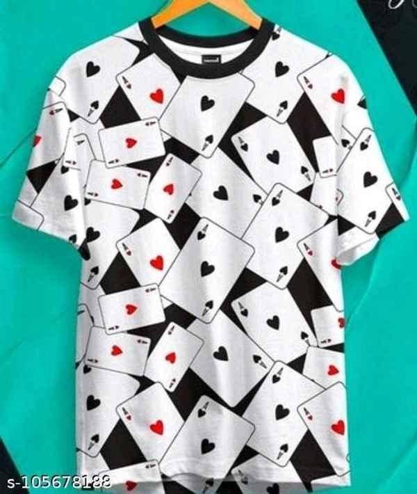 Crastic Men's Printed Round Neck T-shirt - L