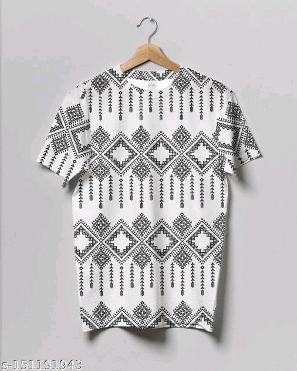 Crastic Men's Printed Round Neck T-shirt - M