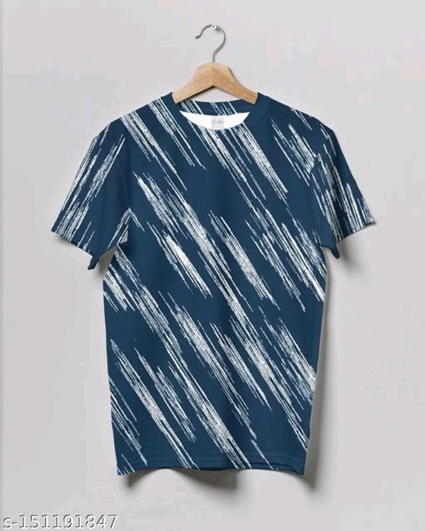 Crastic Men's Printed Round Neck T-shirt - L