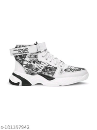 Casual Synthetic Leather Sneakers For Men - 9