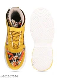 Casual Synthetic Leather Sneakers For Men - 6