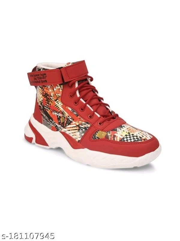 Casual Synthetic Leather Sneakers For Men - 7
