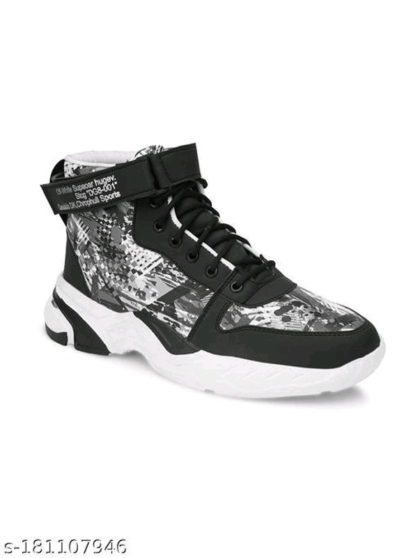 Casual Synthetic Leather Sneakers For Men - 8