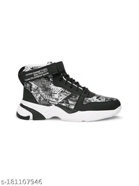 Casual Synthetic Leather Sneakers For Men - 10