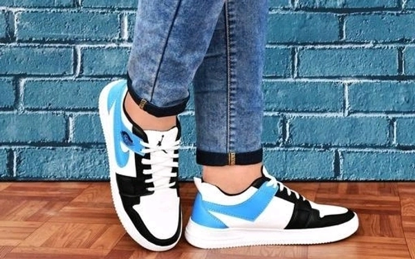 Low Top Casual Sneakers For Men  - 9, Picton Blue