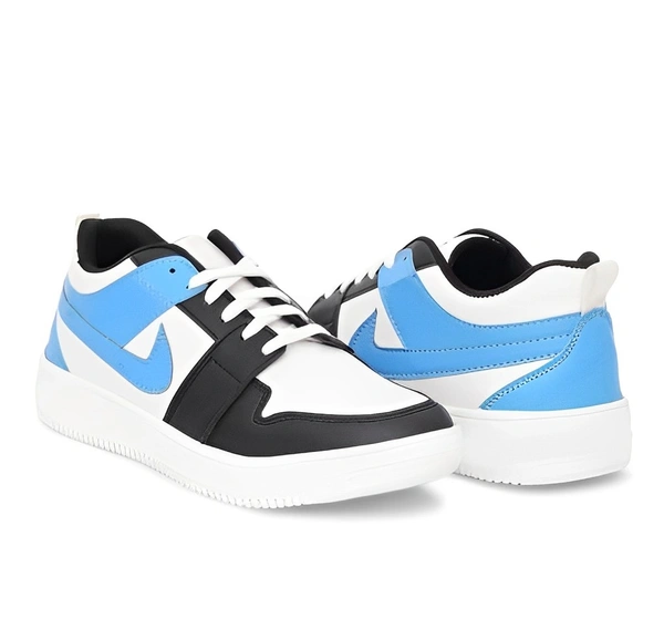 Low Top Casual Sneakers For Men  - 9, Picton Blue